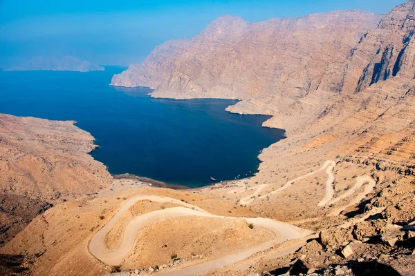 Krásné Fjordu Khor Najd Musandam Omán — Stock fotografie