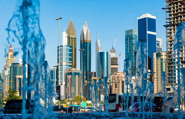 Dubai United Arab Emirates November 2018 Dubai Downtown Skyscrapers Day — Stock Photo, Image