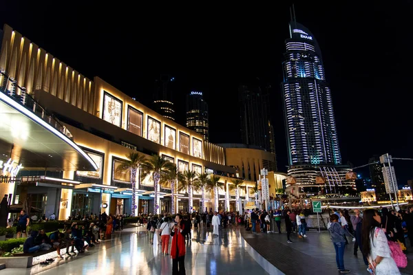 Dubái Emiratos Árabes Unidos Febrero 2018 Centro Comercial Lleno Turistas — Foto de Stock