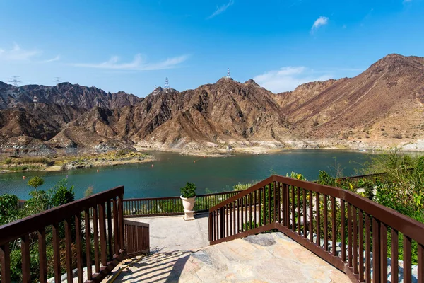 Al Rafisah Dam in Khor Fakkan in de Verenigde Arabische Emiraten — Stockfoto