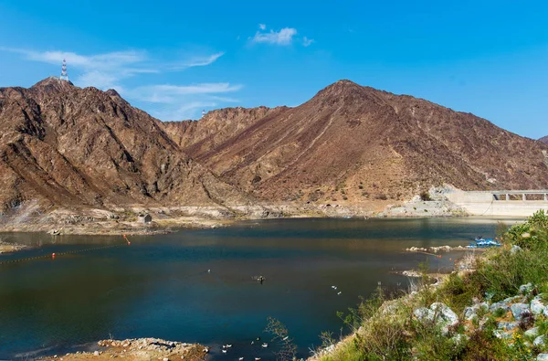 Al Rafisah Dam v Khor Fakkan, Spojené arabské emiráty — Stock fotografie