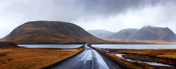 冰岛斯诺费尔斯半岛的冰岛公路 — 图库照片