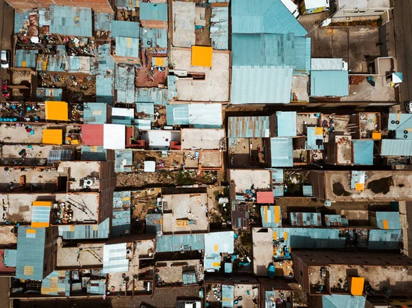 빈민가의 화려한 지붕 — 스톡 사진