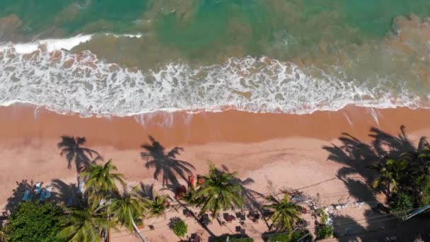 Tangalle Tropisch Strand Zuid Sri Lanka Luchtfoto — Stockvideo