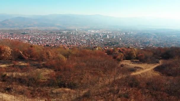 City Vranje South Serbia Aerial Footage — Stock Video