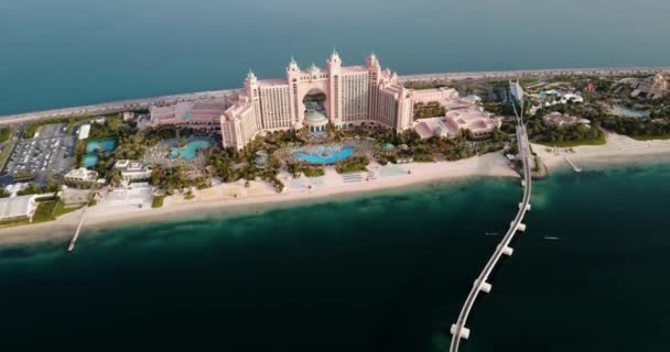 Dubaï Émirats Arabes Unis Juin 2019 Hôtel Luxe Atlantis Île — Video