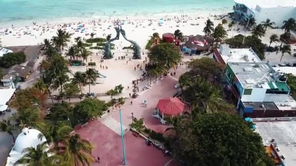Tulum Mexique Juillet 2019 Plage Publique Playa Del Carmen Quintana — Video
