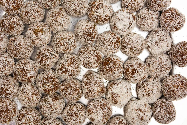 Biscoitos caseiros com grãos de coco — Fotografia de Stock