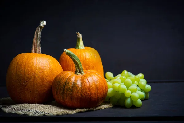 Punkins Ένα Ρουστίκ Φόντο Για Μια Αφηρημένη Ημέρα Των Ευχαριστιών — Φωτογραφία Αρχείου