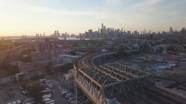 Brooklyn New York Hazi Ran 2020 Brooklyn Tren Raylarından New — Stok video