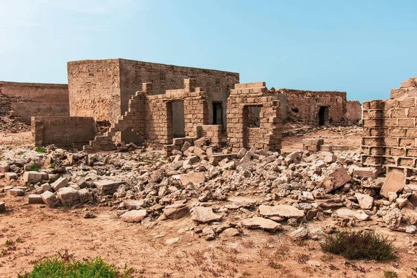 Аль Джазира Аль Хамра Наследие Старой Деревни Руины Оаэ — стоковое фото
