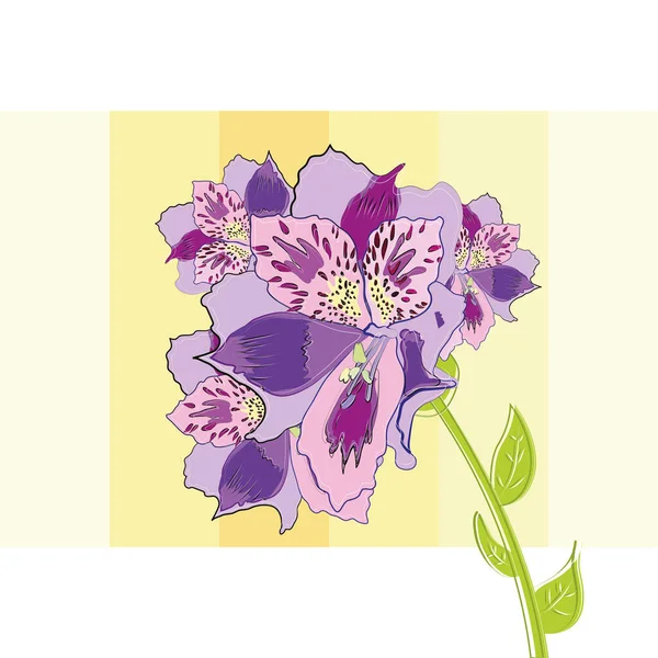 Эскиз цветка — стоковый вектор