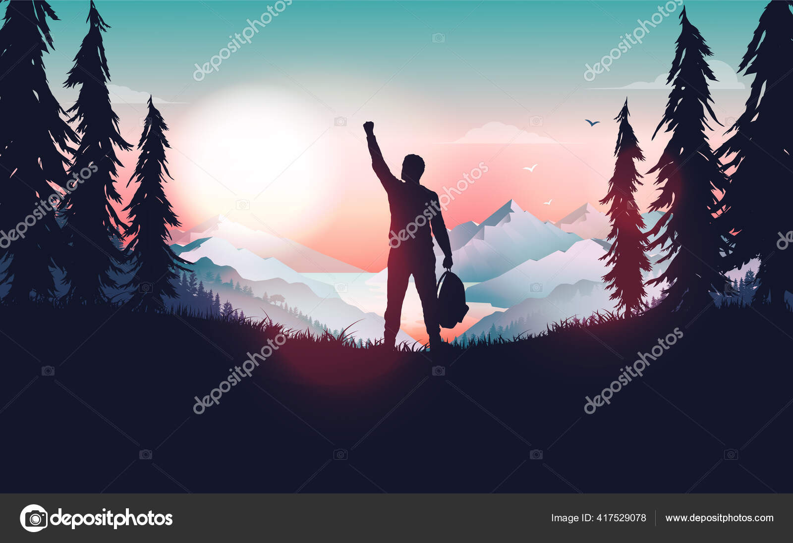 Life Goal Achievement Happy Man Celebrating Personal Success Raising Hand Stock Vector Image By C Overearth Life Goal Achievement Happy Man Celebrating Personal Success Raising Hand Stock Vector Image By C Overearth