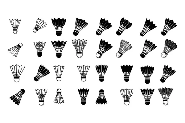 Enerjik spor tasarımları ve canlı atletik projeler için dinamik badminton servis aleti koleksiyonu, posterler ve etkinlik promosyonları için mükemmel