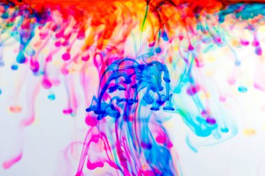 Suya mürekkep bırak, renk arkaplan, duman dokusu