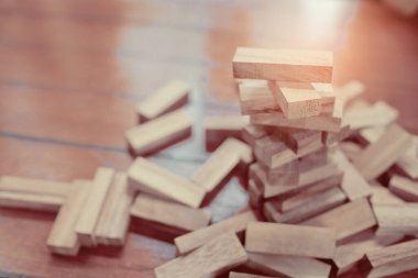 ahşap bloklar, plan ve strateji