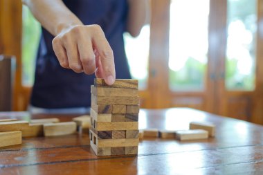 ahşap bloklar, plan ve strateji