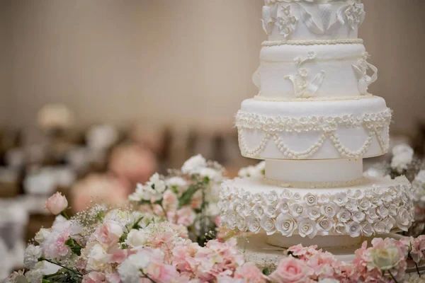 Beautiful Wedding Cake Blur Background — Stock Photo, Image