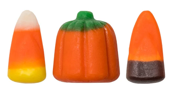 Halloween Candy Kukuřice Cukrová Dýně Trick Treat Happy Halloween Podzimní — Stock fotografie