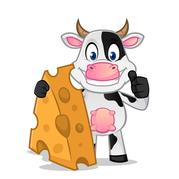 Vaca Queso — Archivo Imágenes Vectoriales