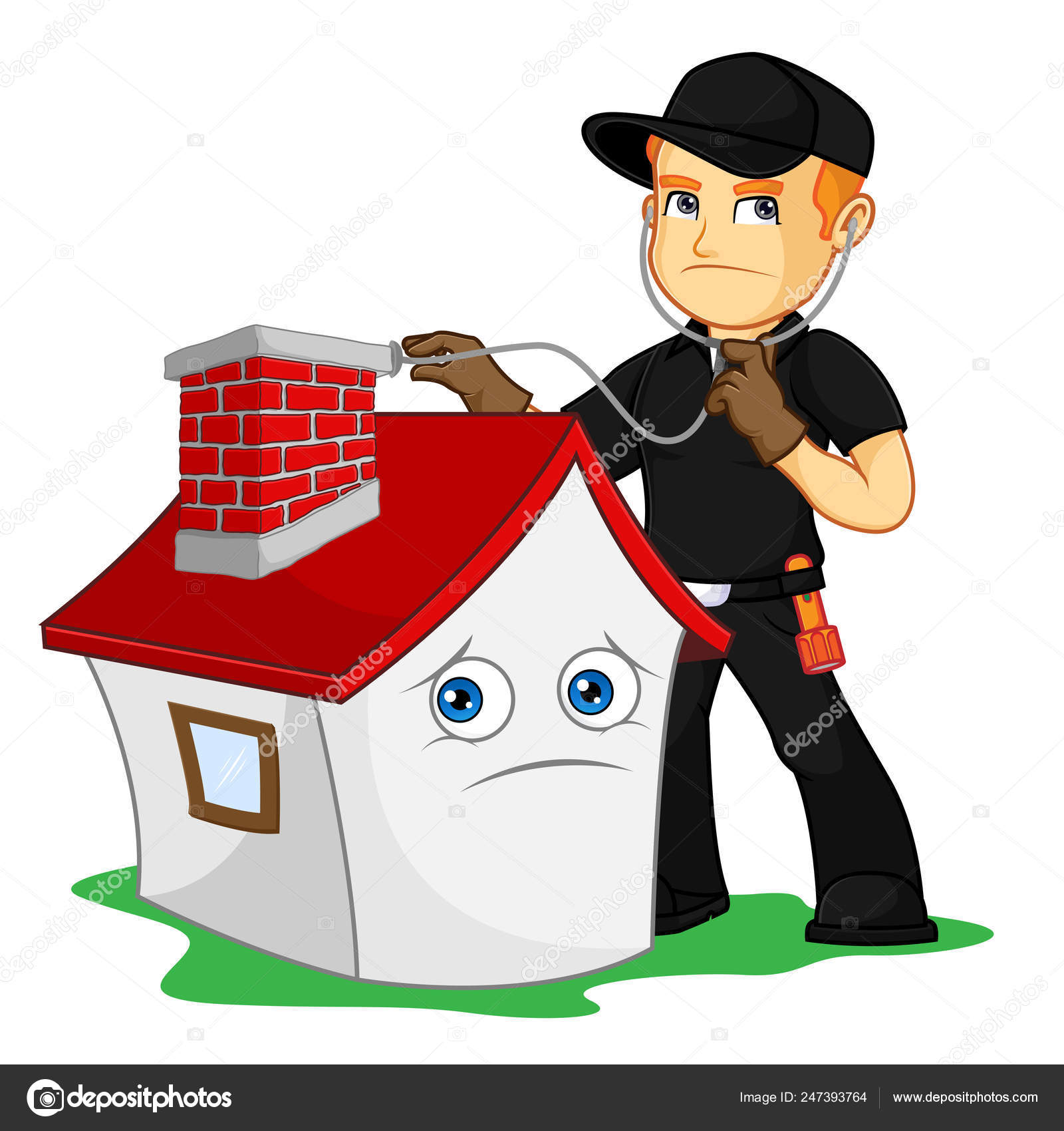 Chimney Sweeper Checking Chimney Cartoon Illustration Can Download Vector Format Stock Vector Image by ©bamztoon #247393764 Chimney Sweeper Checking Chimney Cartoon Illustration Can Download Vector Format Stock Vector Image by ©bamztoon #247393764