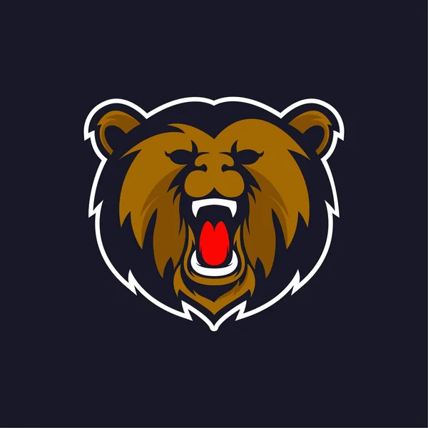 Bear Head Logo Mascot Emblem — Stock Photo © belopoppa #142660341