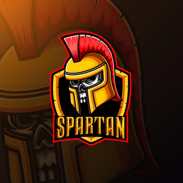 Mascotte Sparte Sport Logo Design Illustration — Image vectorielle