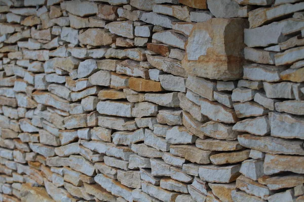 Pared Una Piedra Natural Picada — Foto de Stock