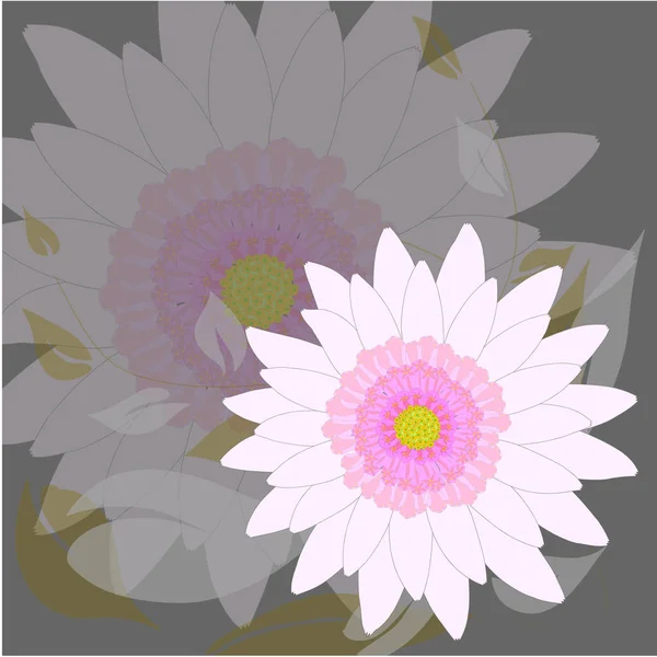 Pozadí Abstraktní Barevné Květiny — Stockový vektor