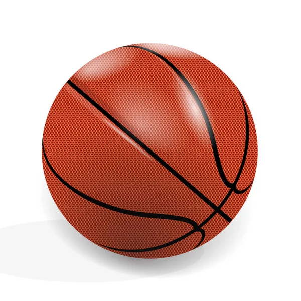Ballon Basket Illustration Vectorielle Simple — Image vectorielle