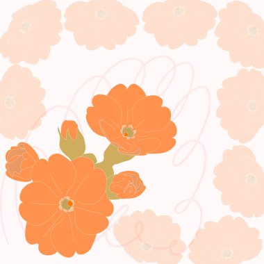 arka plan kırmızı vintage tarzı çiçek