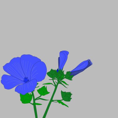 güzel retro tarzı bluebells arka plan