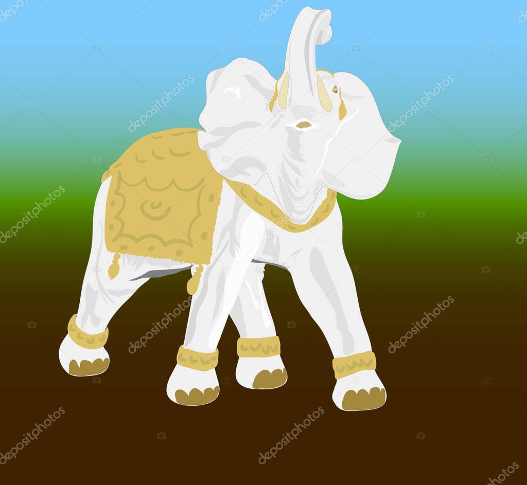 elephant simply vector illustration