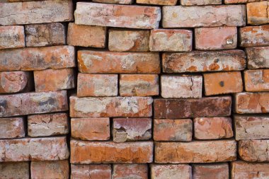 Kahverengi tuğla duvarın dokusu