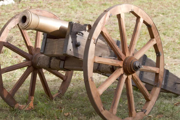 Close Old Artillery Cannon — Stock Photo, Image