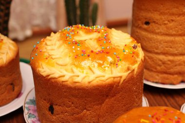 Ev yapımı Paskalya kek yakın çekim