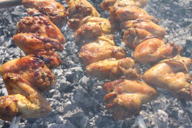 Izgara et şiş üzerinde Kapat 