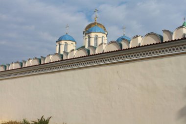 Görünüm kutsal teslis Manastırı Mezhyrich, Ukrayna