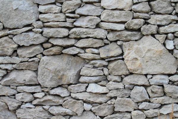 Close Fence Decorating Stones — Stock Photo, Image