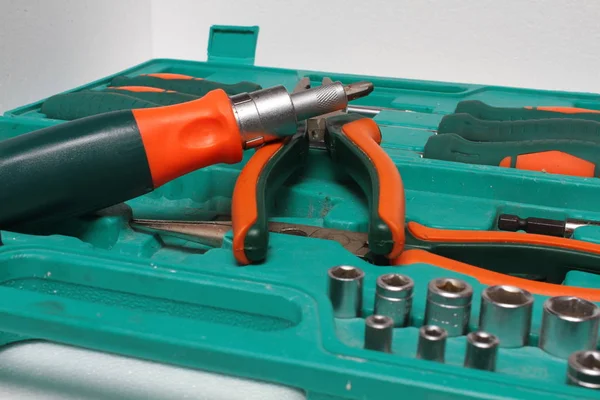 Close Fixing Tools Box — Stock Photo, Image