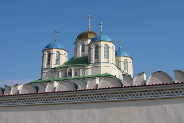 Vista Del Monasterio Santísima Trinidad Mezhyrich Ucrania — Foto de Stock