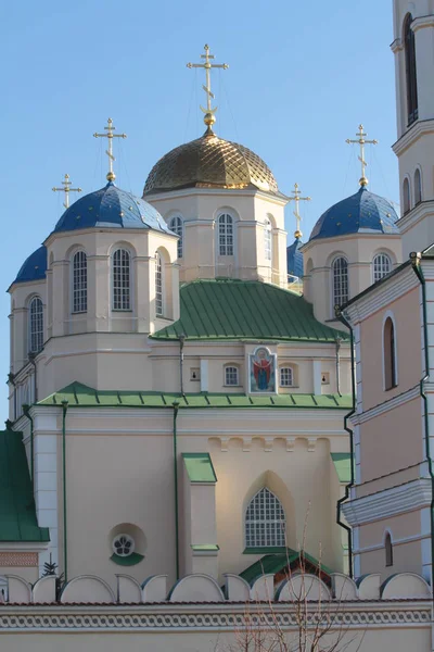 View Holy Trinity Monastery Mezhyrich Ukraine — Stock Photo, Image