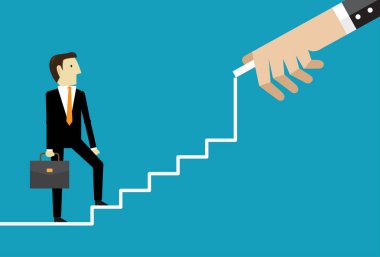 Başarmak için merdiveni çekiyorum.