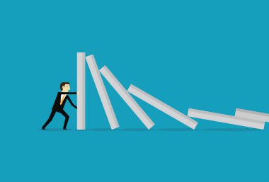 İşadamı domino etkisini durdurdu