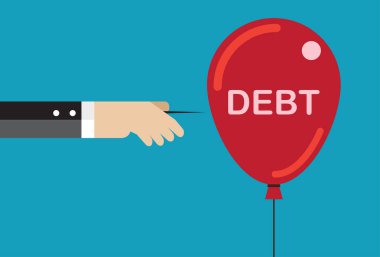 İğneli el balon borcunu deliyor.