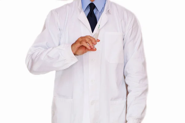 Close-up - the doctor does the vaccination — Stock Photo, Image