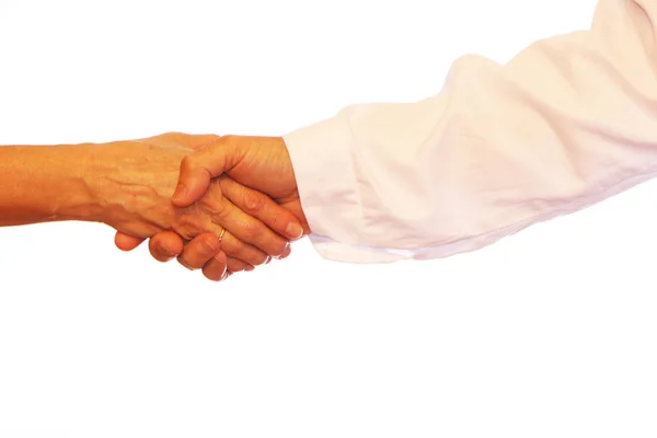 Doctor and patient enter into a business agreement — Stock Photo, Image