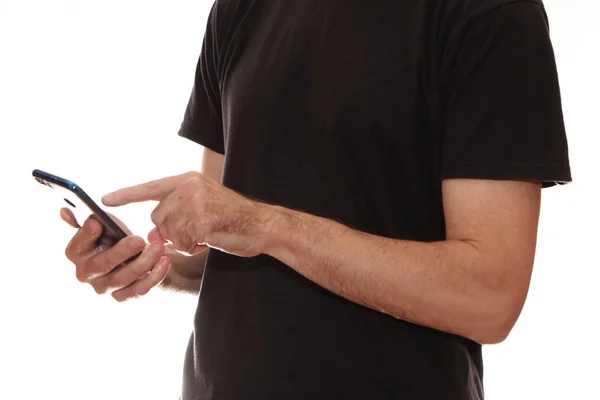 Businessman with a smartphone — Stock Photo, Image