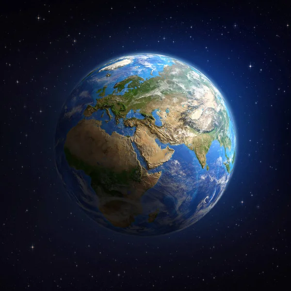 Pianeta Terra nello spazio esterno — Foto Stock