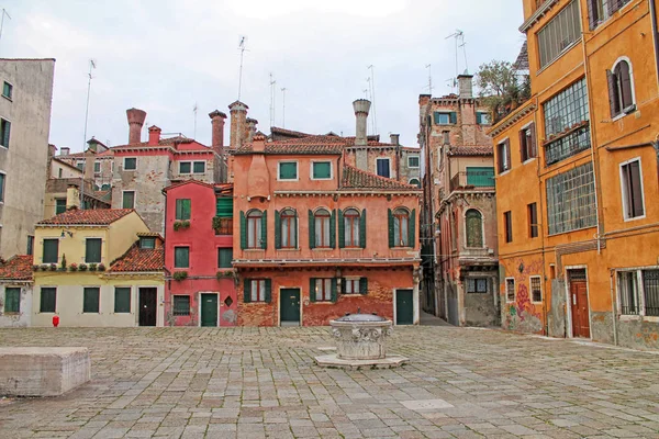 Hermosa Vista Una Plaza Venecia Italia — Foto de Stock